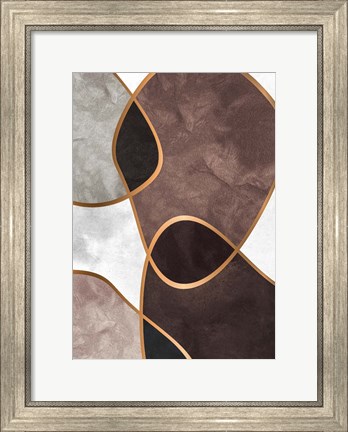 Framed Velvet Shapes 3 Print