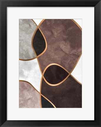 Framed Velvet Shapes 3 Print