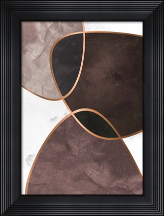 Framed Velvet Shapes 4 Print
