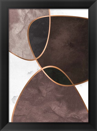 Framed Velvet Shapes 4 Print