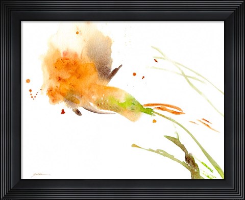Framed Ochre Opening Print