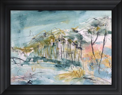 Framed Black Sands on The Road From Haast Print