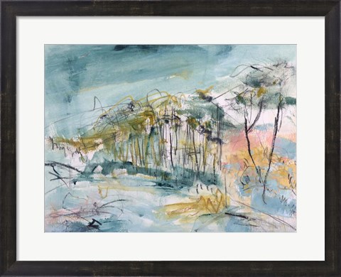 Framed Black Sands on The Road From Haast Print