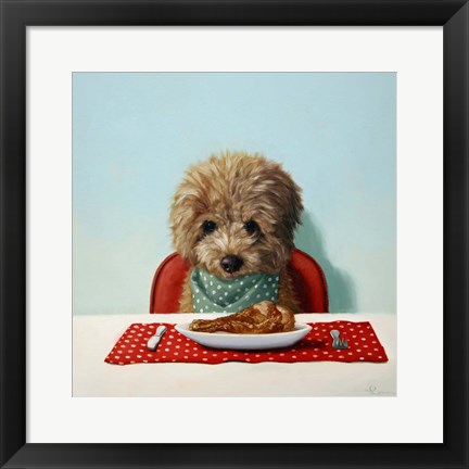 Framed Puppy Chow Print