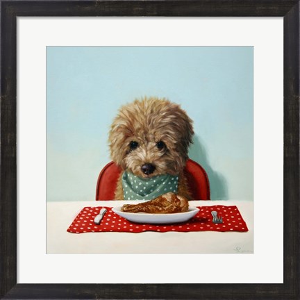 Framed Puppy Chow Print