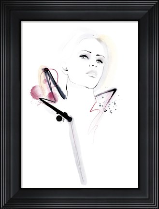 Framed Pink Ink Print
