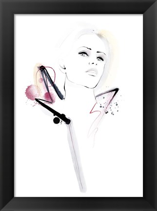Framed Pink Ink Print