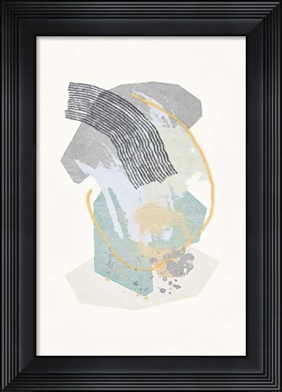 Framed Lichen Rocks No. 1 Print