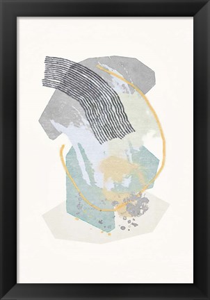 Framed Lichen Rocks No. 1 Print