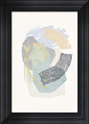 Framed Lichen Rocks No. 2 Print
