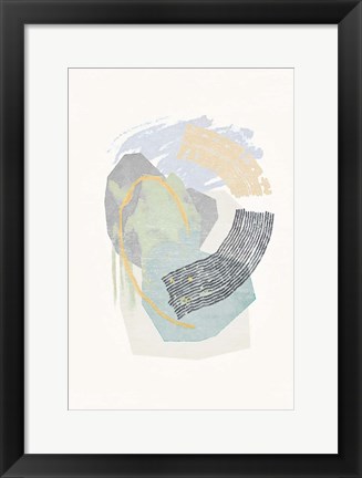 Framed Lichen Rocks No. 2 Print