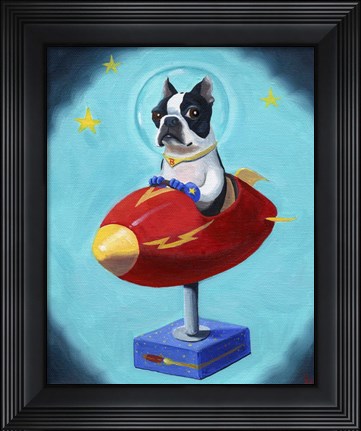 Framed Boston Rocket Print
