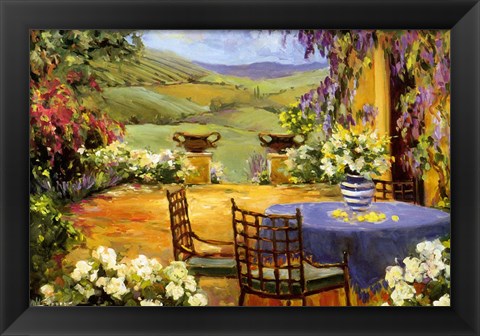 Framed Countryside Terrace Print