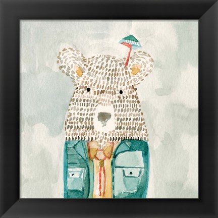 Framed Mr. Bolo Bear Print