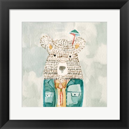 Framed Mr. Bolo Bear Print