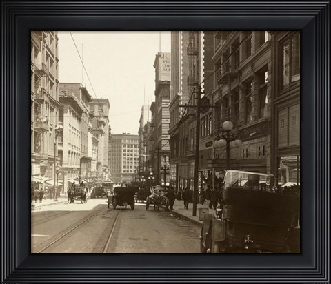 Framed Market Street I Print