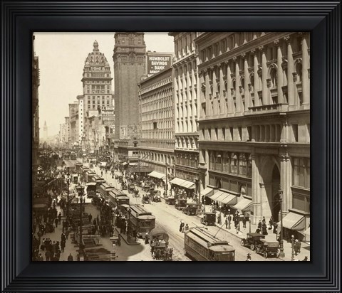 Framed Market Street II Print