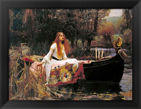 Framed Lady of Shalott, 1888 Print