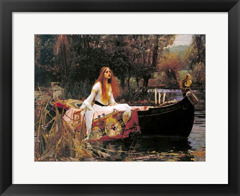 Framed Lady of Shalott, 1888 Print