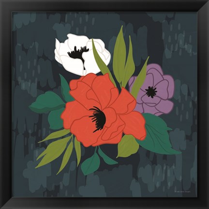 Framed Bright Floral II Print