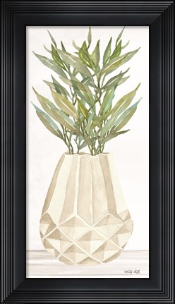 Framed Geometric Vase II Print
