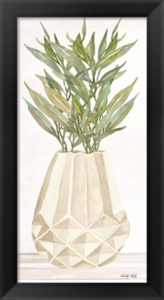 Framed Geometric Vase II Print