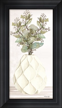 Framed Geometric Vase III Print