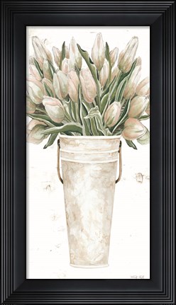 Framed Blushing Tulips Print