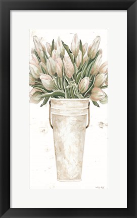 Framed Blushing Tulips Print