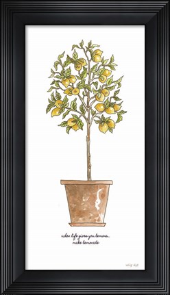 Framed Life and Lemons Print