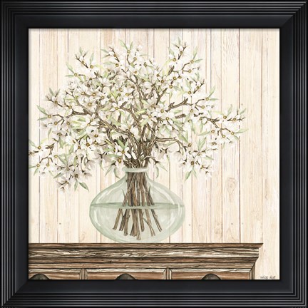 Framed Apple Blossoms Print
