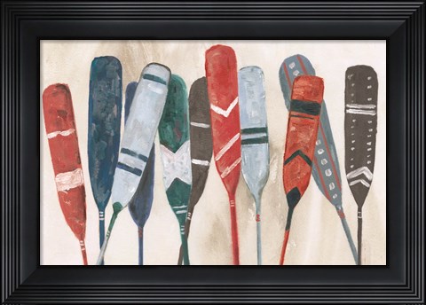 Framed Pattern Paddles Print