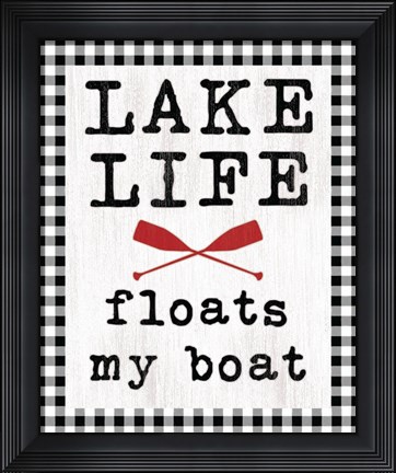 Framed Lake Life Print