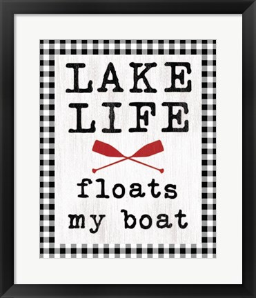 Framed Lake Life Print