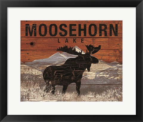 Framed Moosehorn Lake Print