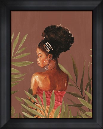 Framed Behind the Leaves Print