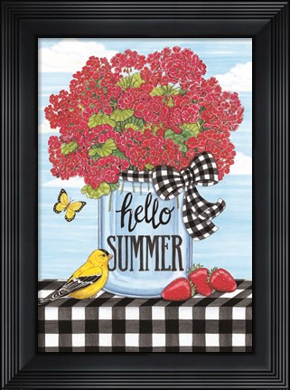 Framed Hello Summer Print