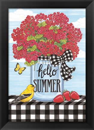 Framed Hello Summer Print