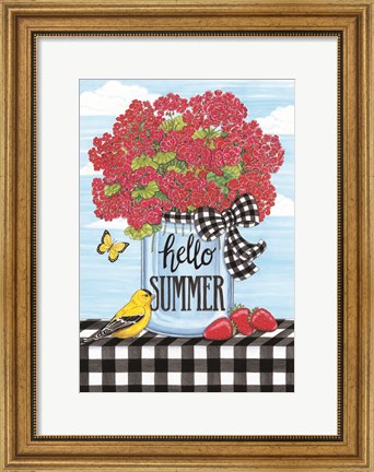 Framed Hello Summer Print