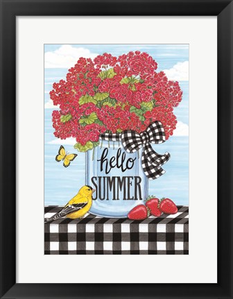 Framed Hello Summer Print