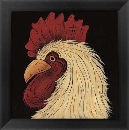 Framed Mr. Rooster Print