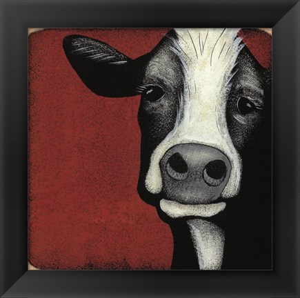 Framed Ms. Moo Print