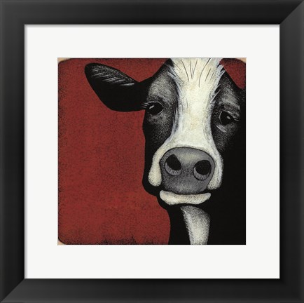 Framed Ms. Moo Print