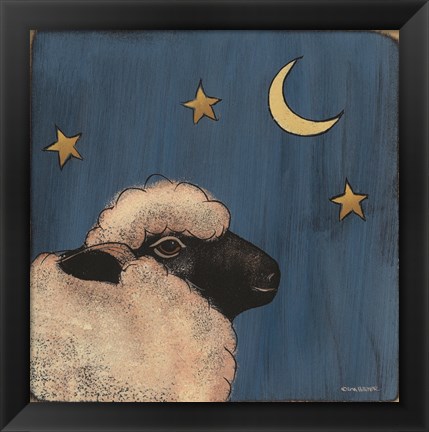 Framed Little Sheep Print