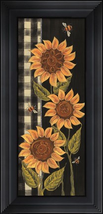 Framed Farmhouse Sunflowers II Print