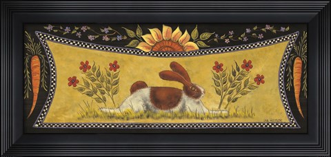 Framed Sunny Bunny I Print