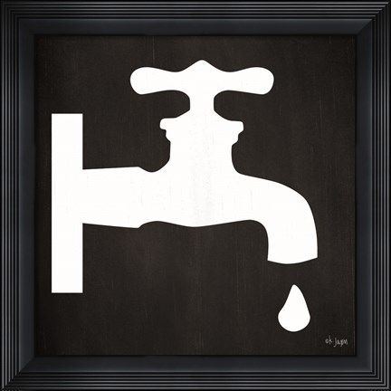 Framed Faucet Drip Print