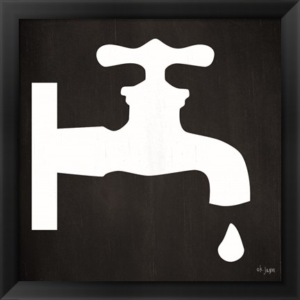 Framed Faucet Drip Print