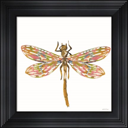 Framed Dainty Dragonfly Print