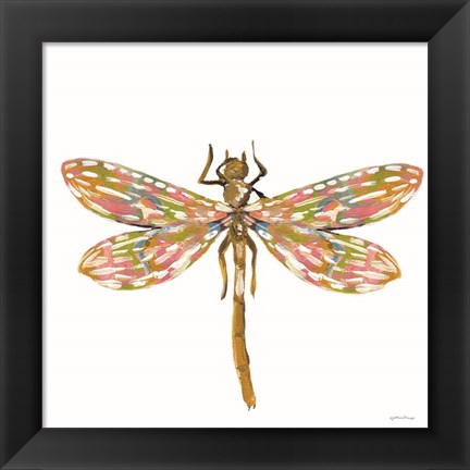 Framed Dainty Dragonfly Print